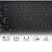 LED lichtgordijn 2m koud wit met 240 LED's gemaakt van PVC