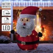 LED kerstman 68cm hoog met hoed, baard & handschoenen Tuinfiguur kerst...