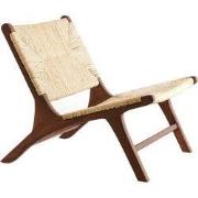 Light&living Stoel 78x65x69 cm PAYAN naturel+hout donker bruin