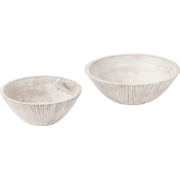 SIWA - Set van 2 schalen - Lichtbruin - Mangohout