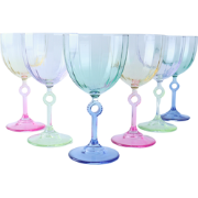 OTIX Gekleurde Wijnglazen - Set van 6 - Glazen - 270ML - Rode en Witte...