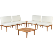 FRASCATI - Loungeset voor 4 - Gebroken wit - Acaciahout
