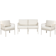 ERICHE - Loungeset 4-zits - Lichtbeige - Polypropyleen