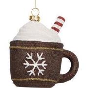 Clayre & Eef Kersthanger 9x7x10 cm Bruin Kunststof Kopjes