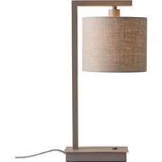 Tafellamp Boston - Bruin - 17x18x44cm