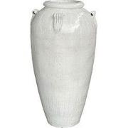 PTMD Izze White Glazed Ceramic Extreme Pot High