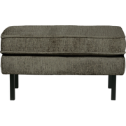 WOOOD Hocker Op Poten Rodeo - Structure Velvet - Frost - 45x84x54