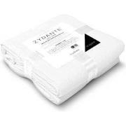 Zydante® Dekbedovertrekset Mousseline Micro 140x220 - Wit - met 1 Kuss...