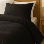 Zydante® Dekbedovertrek Velvet  140x200/220 cm - Zwart - met 1 Kussens...