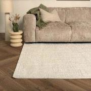 Scandinavisch vloerkleed Prent creme/wit Wit; Creme - Polyester - 240 ...