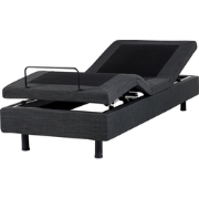 DUKE - Eenpersoonsbed - Donkergrijs - 80 x 200 cm - Polyester