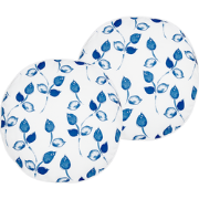 TORBORA - Sierkussen set van 2 - Blauw/Wit - Polyester