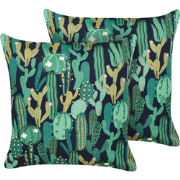 VIOZENE - Tuinkussen set van 2 - Groen - 45 x 45 cm - Polyester