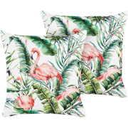 ELLERA - Tuinkussen set van 2 - Multicolor - 45 x 45 cm - Polyester