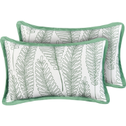 MEADOW - Set van 2 tuinkussens - Groen - 30 x 50 cm- Polyester