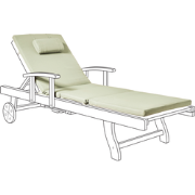 TOSCANA  - Tuinligkussen - Groen - 58 x 189  cm - Polyester