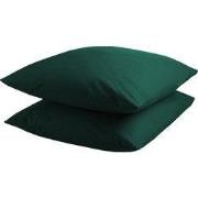 DoubleDry Kussensloop 2 stuks 60x70 cm - donker groen