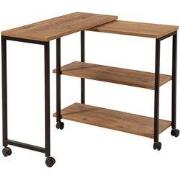 Draaiende dessertwagen met wielen, decor van Atlantische den en zwart,...