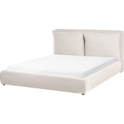 BAJONNA - Waterbed - Beige - 160 x 200 cm - Stof