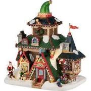 Kerstdorpminiatuur Elwood's Elf Lodge 20x26x31 cm
