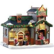 Kerstdorpminiatuur The Christmas Cafe 18x26x27 cm