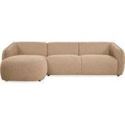 Hoekbank Laila - Stof Taupe Links