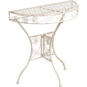 YAVIZA - Tuintafel - Lichtbeige - IJzer