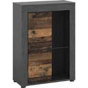 Jam Hangende / Staande Vitrine Oud Hout NB Matera NB - 35x88x60cm
