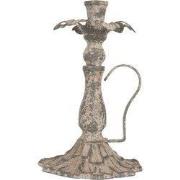 Clayre & Eef Kandelaar Ø 15x23 cm Grijs Metaal