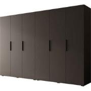 Meubella - Kledingkast Marquesa - Zwart - 300 cm