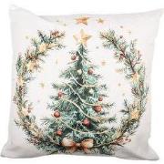 Clayre & Eef Kussenhoes 45x45 cm Wit Polyester