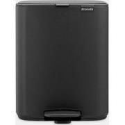 Bo Pedaalemmer, 12 liter, stil sluitend, kunststof binnenemmer - Miner...