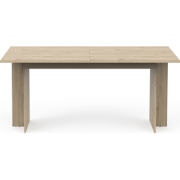 Uitschuifbare tafel van 165,6 tot 200 cm in donker eiken decor - LEAD