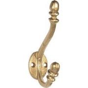 Clayre & Eef Wandhaak 3x8x12 cm Goudkleurig IJzer