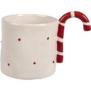 Clayre & Eef Mok 325 ml Beige Keramiek Zuurstok Kerst