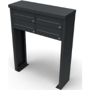 Multibox brievenbus 2 breed 2 hoog zwart