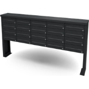 Multibox brievenbus 5 breed 4 hoog zwart