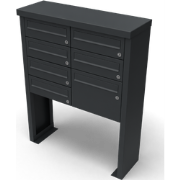 Multibox brievenbus 2 breed 4 hoog zwart