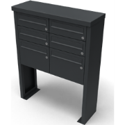 Multibox brievenbus 2 breed 3 hoog zwart