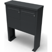 Multibox brievenbus 2 breed 2 hoog zwart