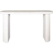 Sidetable Ovaal - Wit Marmer Composiet - 140x40x77cm - Arch Stone