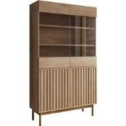 Meubella - Vitrinekast Storm - Eiken - 106 cm