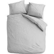 100% Katoen Dekbedovertrekset Zilvergrijs- 240x220+2*60x70 cm