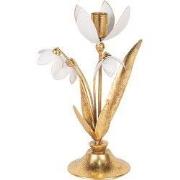 Clayre & Eef Kandelaar 14x10x25 cm Goudkleurig Metaal