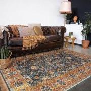 Vintage vloerkleed Chir Groen/Oranje Groen; Oranje - Viscose - 200 x 3...