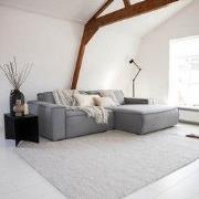 Vloerkleed Gerecycled Materiaal Ciro Beige/Wit op=op Grijs/Antraciet -...