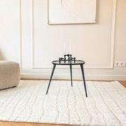 Scandinavisch vloerkleed Malin creme/wit Wit; Creme - Polyester