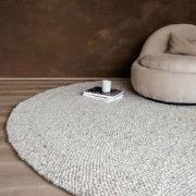Rond Wollen Vloerkleed Palermo Beige/Taupe Eva Interior Taupe; Beige -...