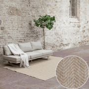 Jute buitenkleed Naturel ZigZag Beige - Polypropyleen - 280 x 380 cm -...