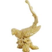 Light & Living - Ornament BIRD - 21.5x17x35cm - Geel